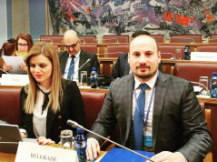 23 February 2019 MP Marko Parezanovic at the meeting of SEECP PA General Committee on Social Development, Education, Research and Science
